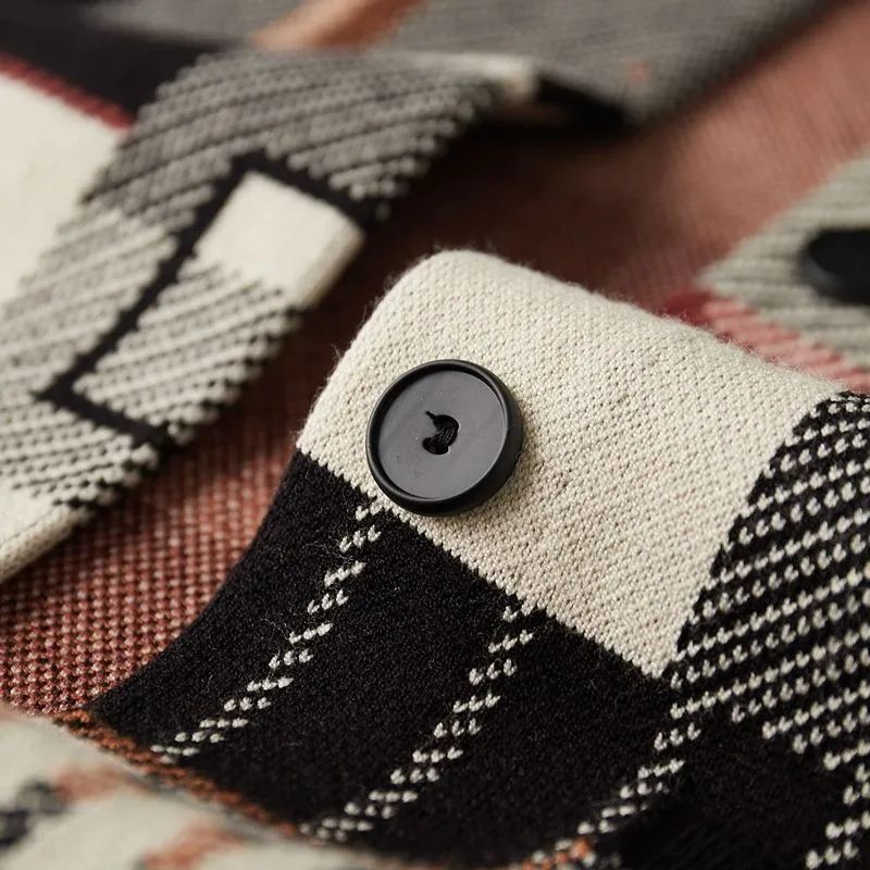 Èze Abstract Wool Cardigan