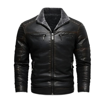 Benjamin Sherpa Men Leather Jacket