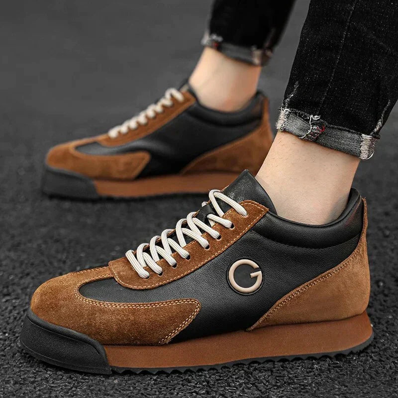 Giovanni Nero Leather Shoes
